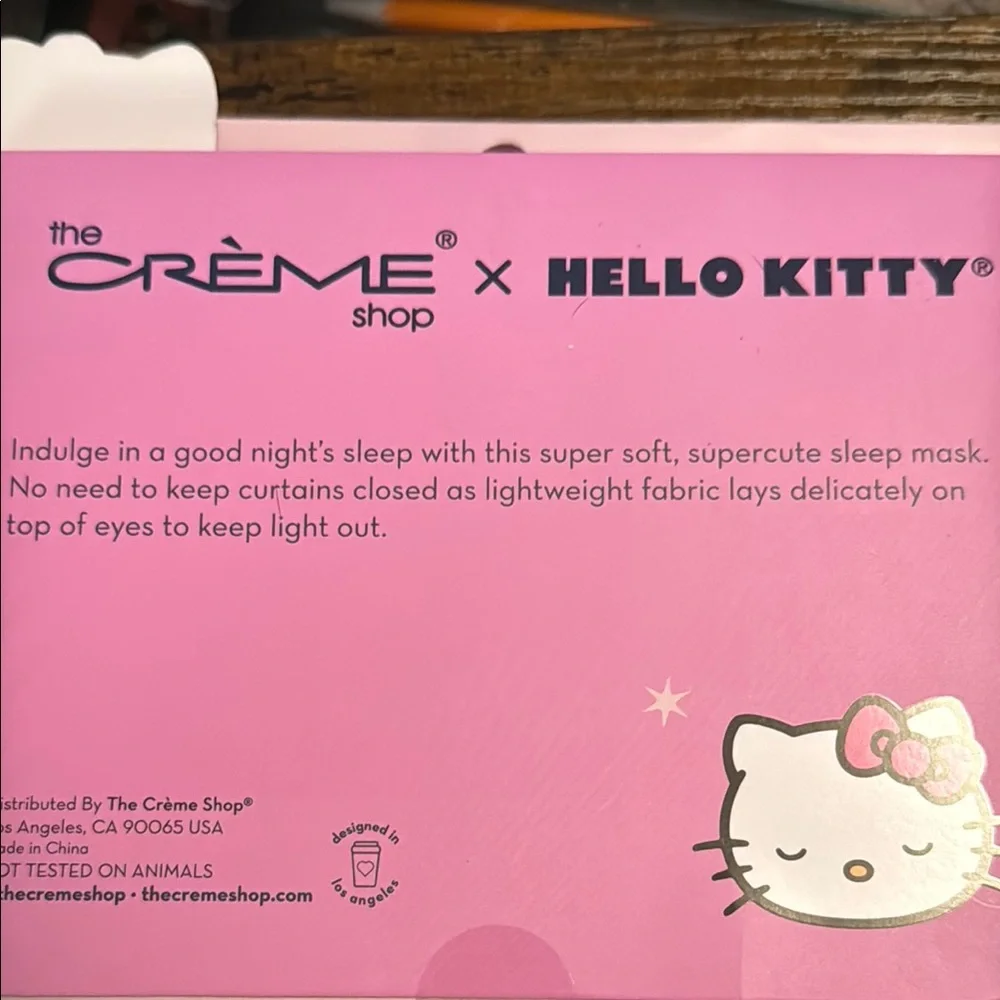 💕SALE💕The Crème Shop x Hello Kitty Pink Sleep Mask